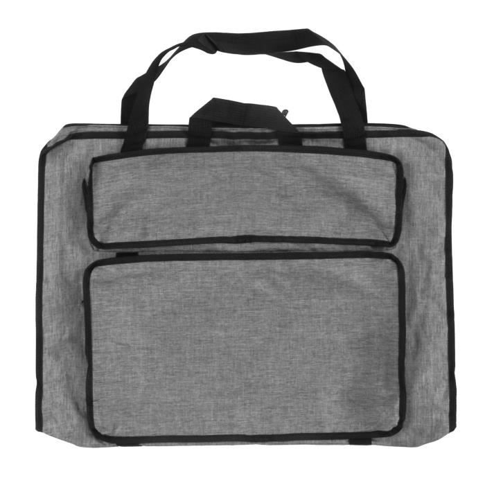 Sac à Dessin Étanche 47x65x5cm - Tissu Oxford Avec Poignée - Portfolio Artiste Pour Fournitures - Multifonctionnel