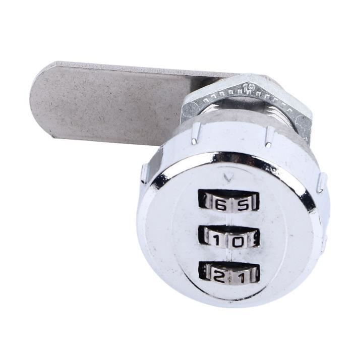 Lot De 8 Mini Cadenas à Combinaison - 3 Chiffres - Pour Valises, Sacs, Casiers - Blanc Et Noir - Bymivofun