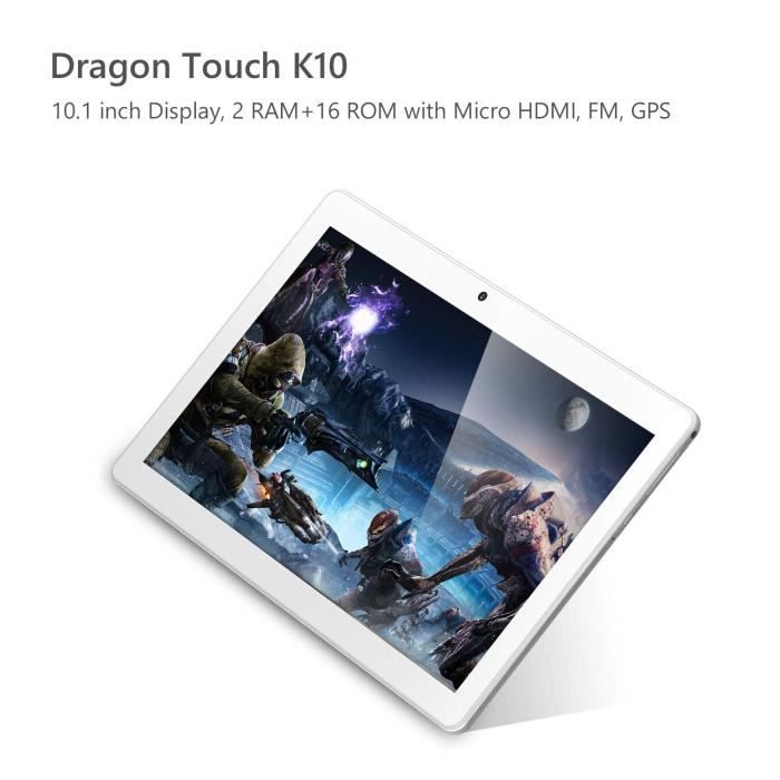Dragon Touch K10 Tablette 10.1" Android Tablet