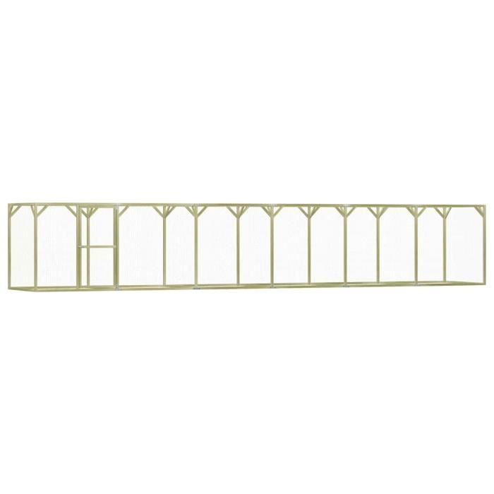 Fangming-Poulailler 15x9x15 m Pinède imprégnée