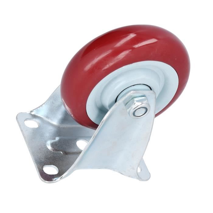 Lot De Roulettes En Polyuréthane 80x70mm Pour Transpalette - Avec Roulements 6204 Et Broches, WIKO