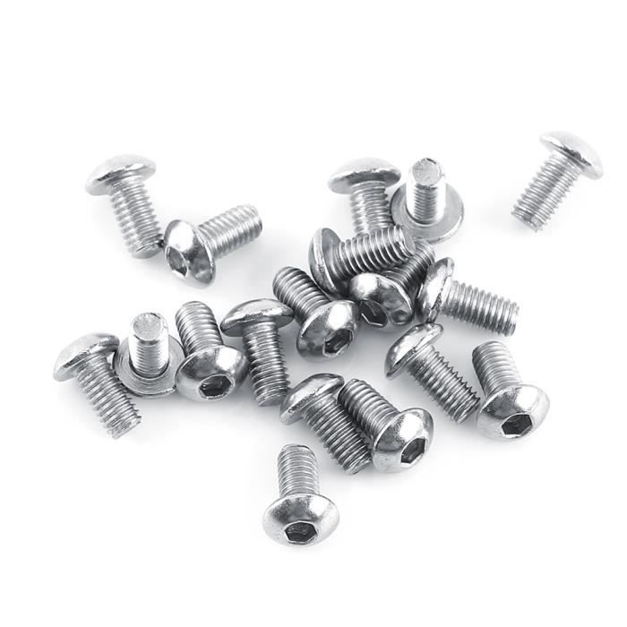 Kit De 100 écrous Hexagonaux En Acier Inoxydable M5 - Têtes De Bouchon, Grade 5, Pour Boulons/vis - Neuf