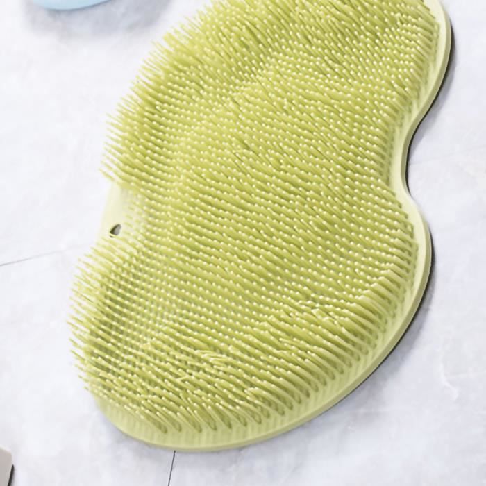 Tapis De Bain Antidérapant - 70x40 Cm, Marron Clair, Avec Ventouses Et Trous De Drainage - Massage Des Pieds, Facile à Nettoyer