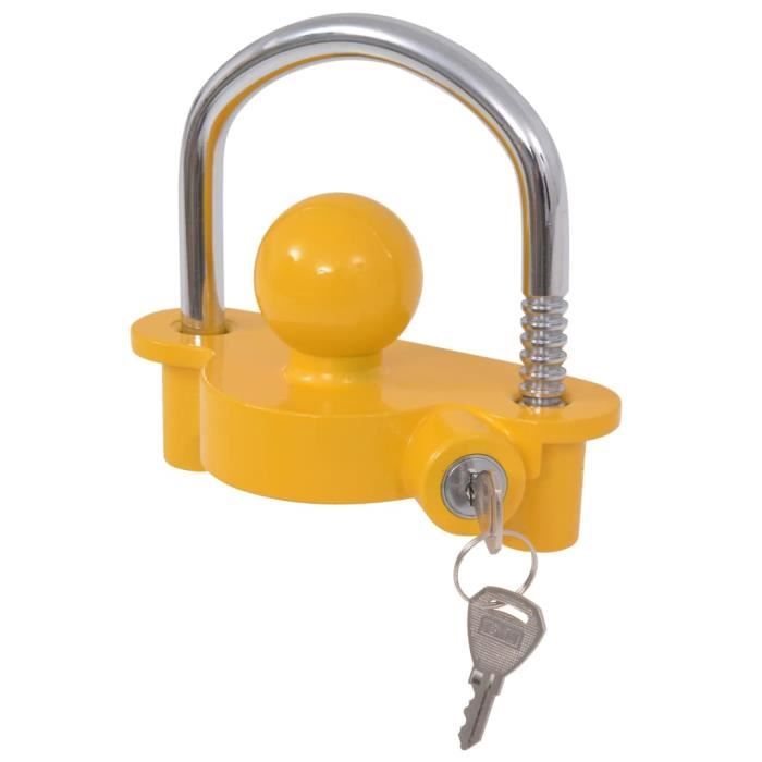 Verrou Pour Porte De Remorque Verrou D'Attelage VOANZO - 6.35mm - Pour Remorque Ou Bateau (Noir) Antivol De Remorque
