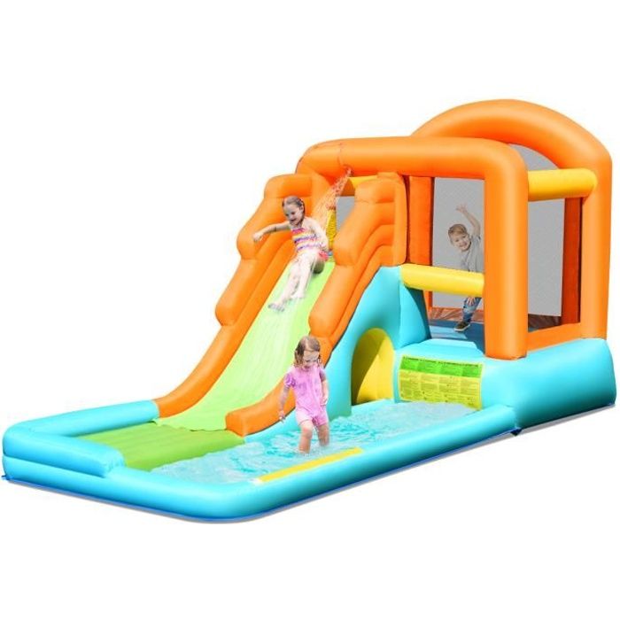 Giantex Chateau Gonflable Avec Toboggan Aquatique Piscine Mur D Escalade Trou Et Trampoline Pour Enfants 3 10 Ans 490x225x240cm Cdiscount Jeux Jouets Giantex Chateau Gonflable Avec Toboggan Aquatique Piscine Mur D Escalade Trou Et Trampoline Pour Enfants 3 10 Ans 490x225x240cm Cdiscount Jeux Jouets