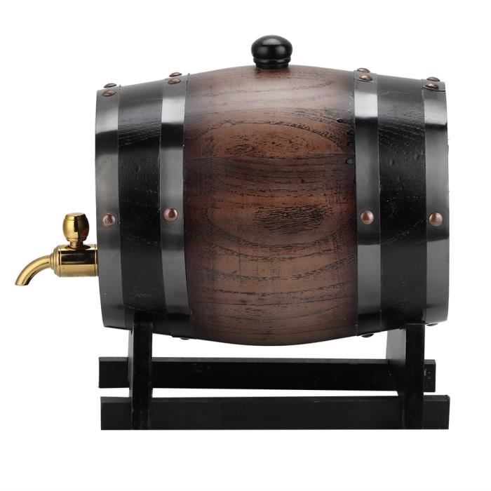 Distributeur de whisky ançais en bois, 1-3 têtes, vin cocktail