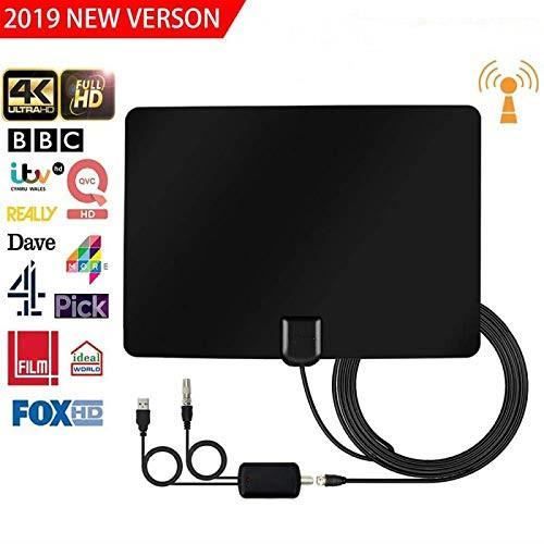 80 Miles Range Tv Interieur Antenne Avec Detachable Signal De Amplificateur Booster Antenne Hdtv Dvb T Numerique Et Analogique Tv Signaux High Tech Tv Video Et Home Cinema