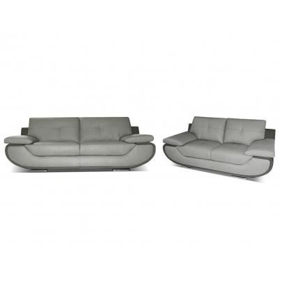 Canape 3 2 Places Cuir Luxe Orgullosa Bicolor Achat Vente