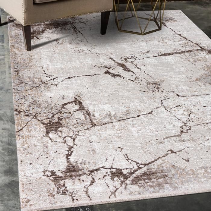 Tapis de Sol Mazovia - modèle SAHARA MODERNE - Qualité Oeko-Tex - Beige ...