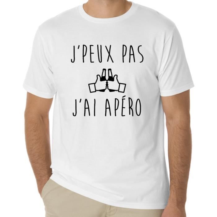 Tee Shirt Citations Humour J Peux Pas J Ai Apero Blanc Achat Vente T Shirt Cdiscount Tee Shirt Citations Humour J Peux Pas J Ai Apero Blanc Achat Vente T Shirt Cdiscount