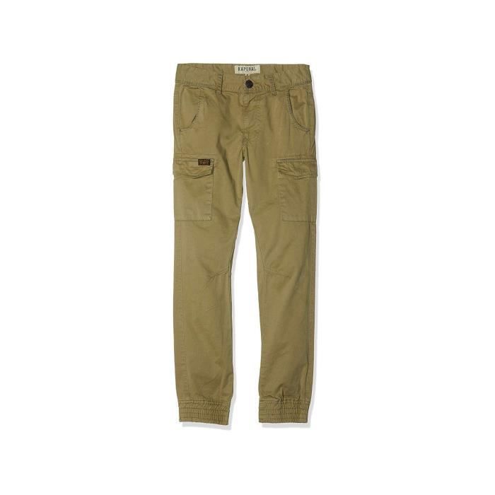 Pantalon Treillis Garcon Meny Dark Olive KAPORAL 10 ans Vert Cargo