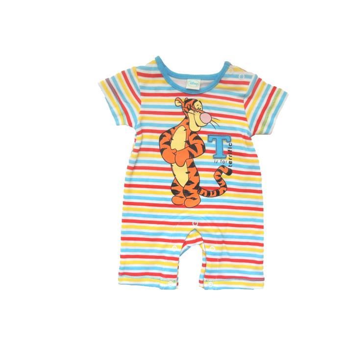 Combishort Bebe Garcon Tigrou Naissance Raye Bleu Marque Disney Winnie Combinaison Body En Coton Tenue Ete Barboteuse Idee Cadeau Bleu Cdiscount Pret A Porter
