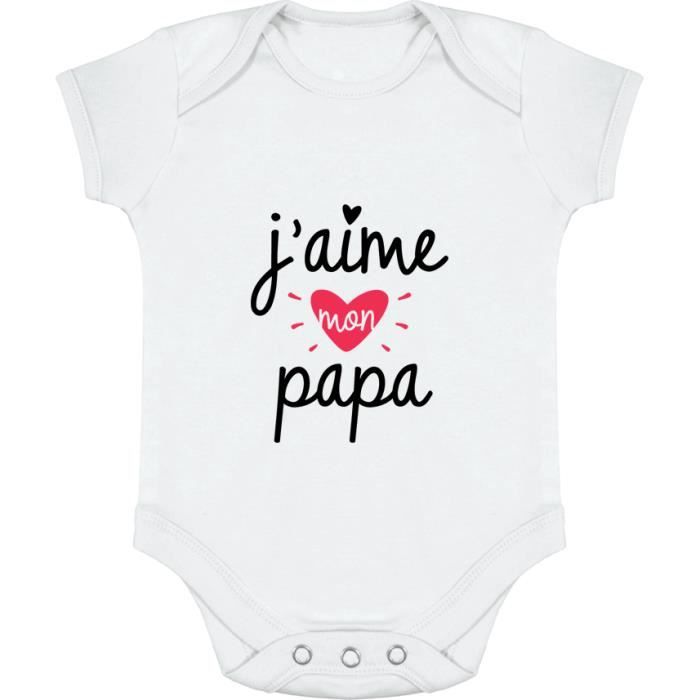 Body Bebe Cadeau Imprime En France 100 Coton J Aime Mon Papa White Cdiscount Pret A Porter Body Bebe Cadeau Imprime En France 100 Coton J Aime Mon Papa White Cdiscount Pret A Porter