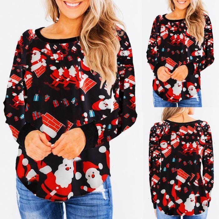 Pyjama Adulte 'Merry Christmas' En Coton - Motif Père Noël Et Bonhomme De Neige, Bleu Marine, Taille S à XXL