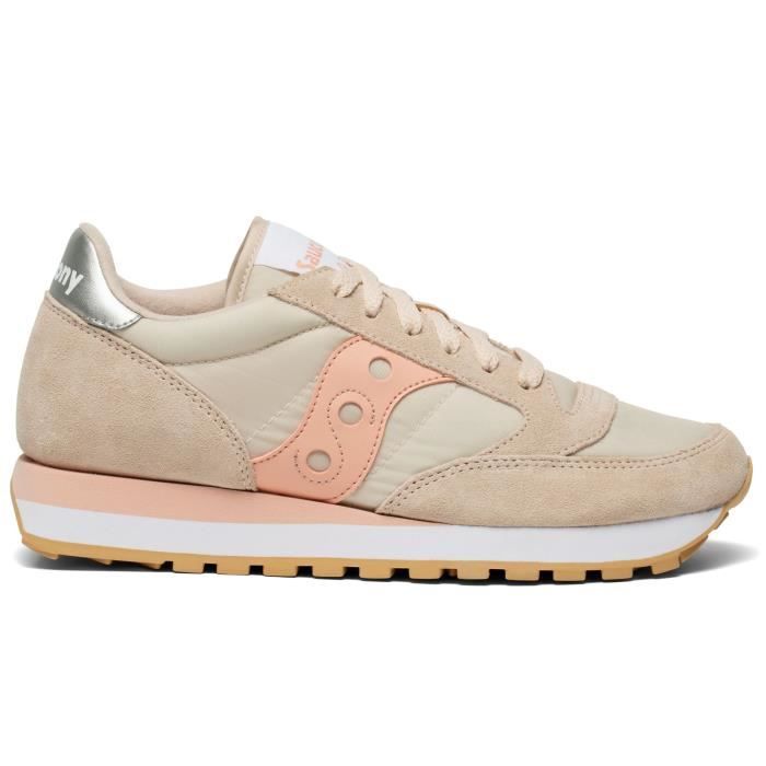 Chaussures Saucony Jazz Original Femme - Couleur Mint/Blanc - Taille 36 à 40 - Baskets En Daim Et Tissu - Neuf Avec Boîte