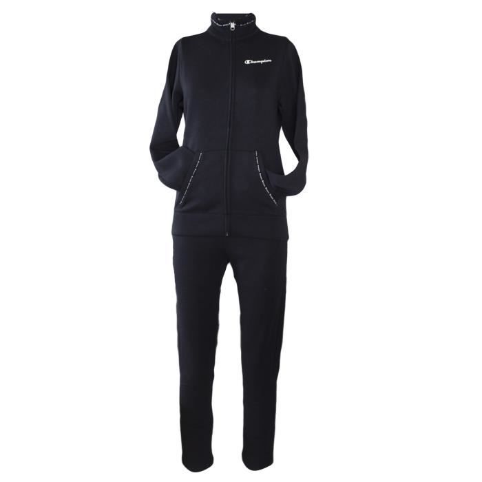Champion Survetement pour Femme Sweatsuit Noir 115735 KK001 Noir Cdiscount Pret a Porter