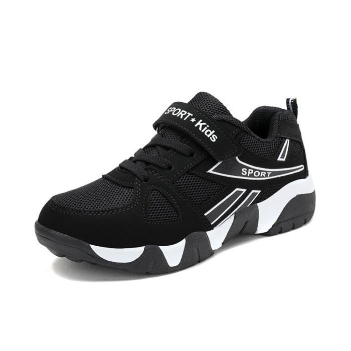 INSFITY Baskets Enfant Garçon Fille Chaussures de sport en maille Respirant Antidérapant Printemps Automne - Blanc