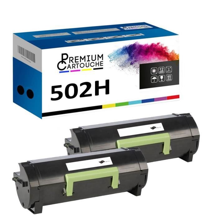 Toner 502H Noir x2 Compatible pour Lexmark MS410dn MS510dn MS610deMS410d  MS310d MS310dn MS610dn Lexmark MS410dn MS510dn MS610deMS410 - Cdiscount  Informatique