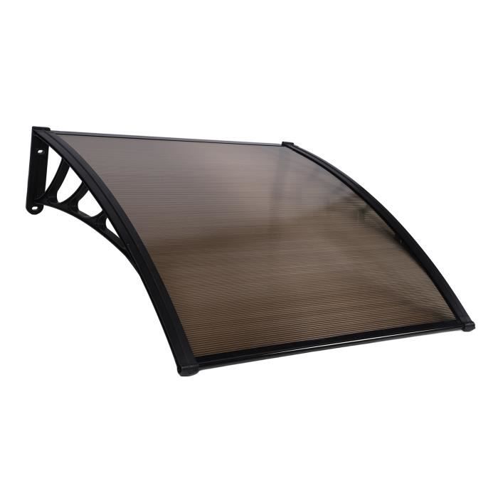Auvent de Porte, SucceBuy Auvent de Porte et Fenêtre, Protection contre la Pluie et les UV, 96,5 cm