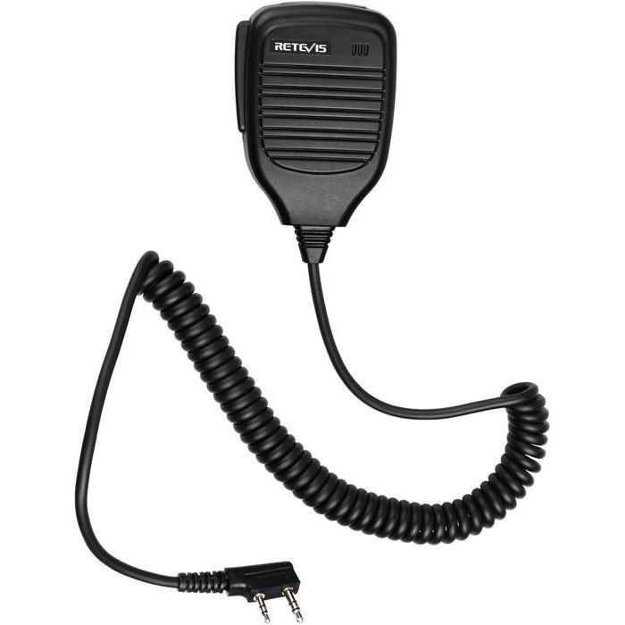Kit Micro-casque PTT Pour Talkie-walkie – Compatible Baofeng UV-5R, Retevis, Kenwood, TYT, Pince 360° Et Prise Audio 3,5 Mm