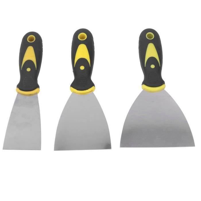 Kit De 3 Grattoirs à Mastic ToolRite - Lames Inox 3", 2", 1.5" - Pour Cloisons Sèches