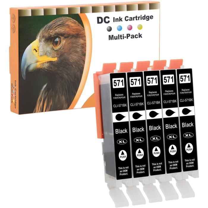 5x Tintenpatronen XL-Set Für Canon PIXMA MG5700, MG5750 Serie & Mehr