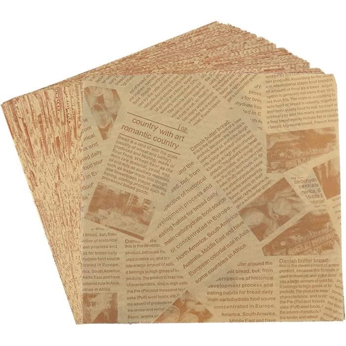 Papier Emballage Alimentaire Étanche Ingraissable Papier Ciré Journal Papier Emballage Alimentaire Étanche Ingraissable Papier Ciré Journal