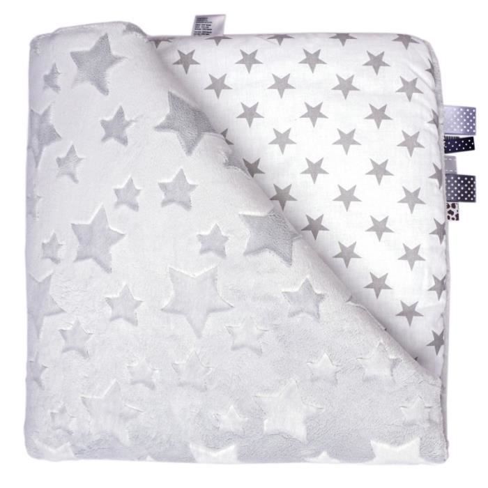 Couverture Bebe Minky Etoile Incroyablement Douce 1 Gris Cdiscount Pret A Porter