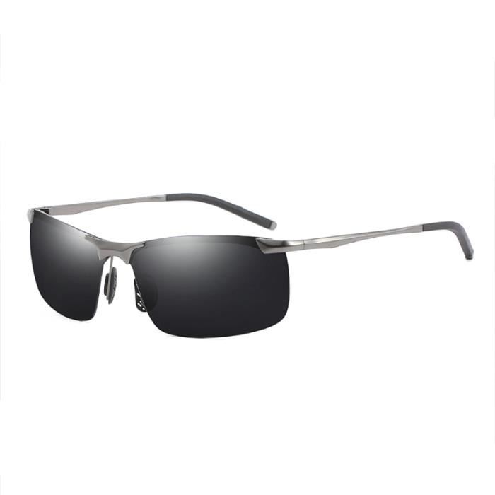 SHARPHY Lunettes de soleil homme cyclisme métal mode polarisées conduire