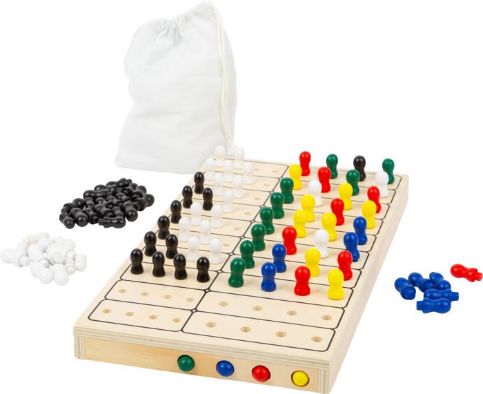 Jeu D'échecs Pliable Legler - Échiquier Avec Pièces En Bois - Dimensions 26x13x3 Cm - Fabriqué En Allemagne - À Partir De 7 Ans - 12