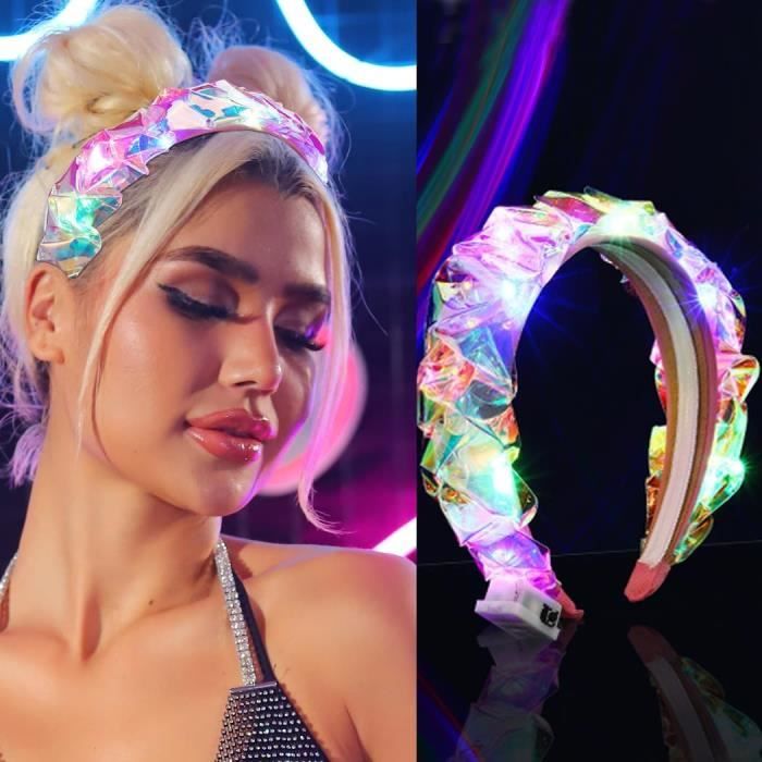 Cerceau de cheveux LED bandeau lumineux brillant bandeau doux en