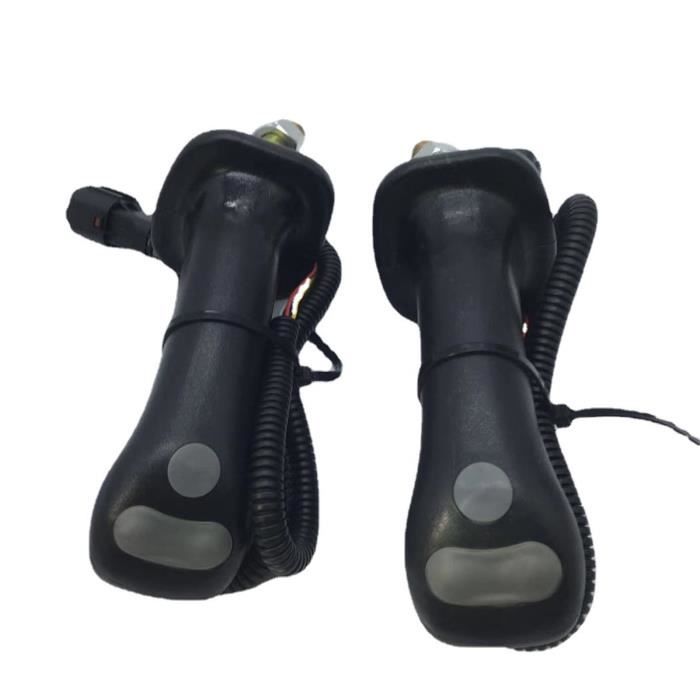 Poignées Joystick Pelle KOAVX DX225 - Lot 2 Pièces Ergonomiques Caoutchouc Antidérapant