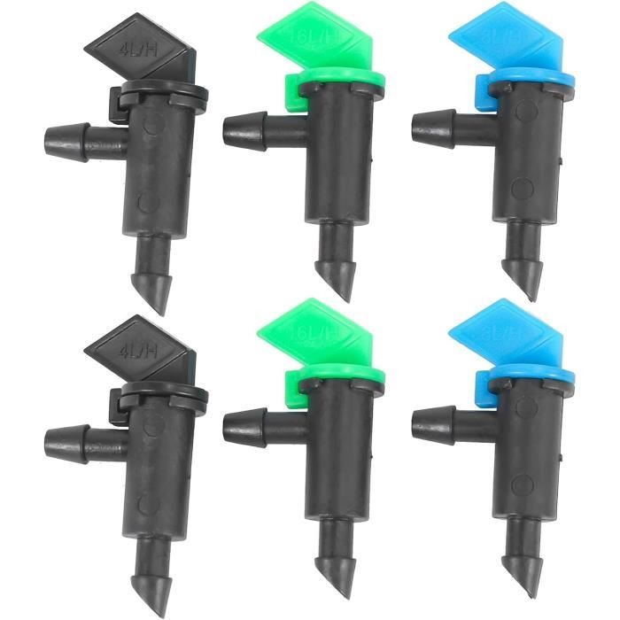 EVANEM 25 Pièces Goutteurs Flèche Coudés 4/7mm - Irrigation Goutte à Goutte Jardin Pot