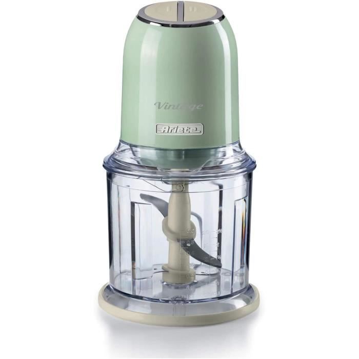 Hachoir multifonction électrique 500W 5 LAMES 2 Vitesses Avec bol en acier inoxydable de 2L Peut