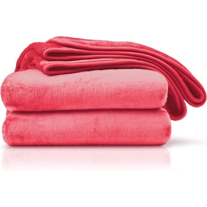 Couverture En Pur Cachemire Avec Maille Lisse Et Tresse De Luxe Made In Italy