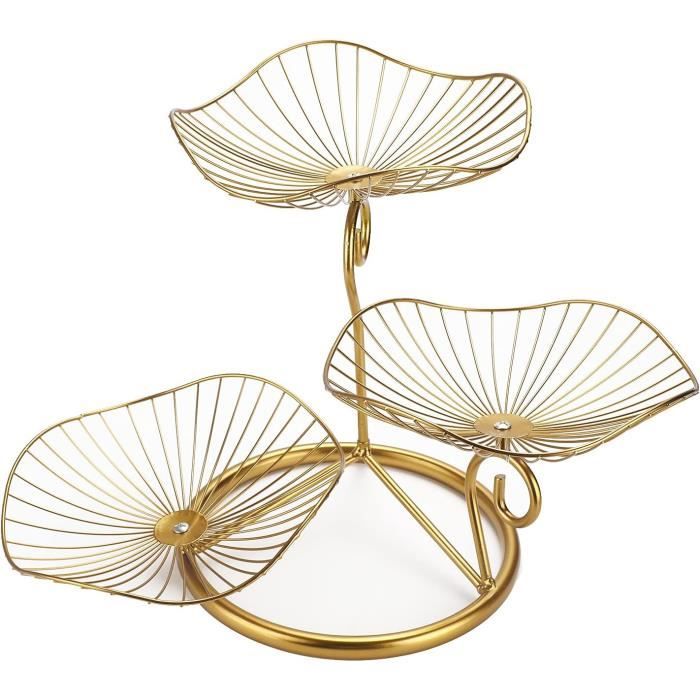 Corbeille à Fruits, Corbeille à Fruits en Fer à 2 Niveaux, Bol De Service avec Support en Métal, Plateau De Service à Fruits, Plateau De Rangement à Plusieurs Niveaux pour Table Basse(Rose Corbeille à Fruits, Corbeille à Fruits en Fer à 2 Niveaux, Bol De Service avec Support en Métal, Plateau De Service à Fruits, Plateau De Rangement à Plusieurs Niveaux pour Table Basse(Rose