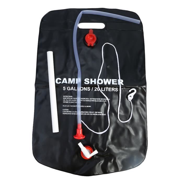 Lyaha Douche de caping solaire 5 gallons / 20 l - Douche solaire obile - Douche de jardin d