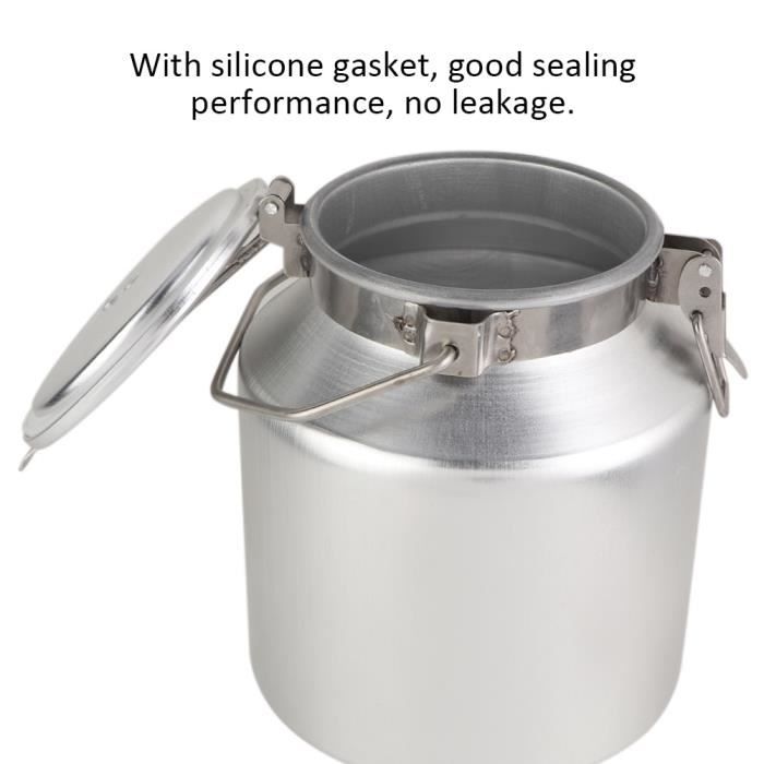 Bidon à Lait En Acier Inoxydable 304 - 3L/5L/10L, étanche, Avec Robinet Et Couvercle Hermétique