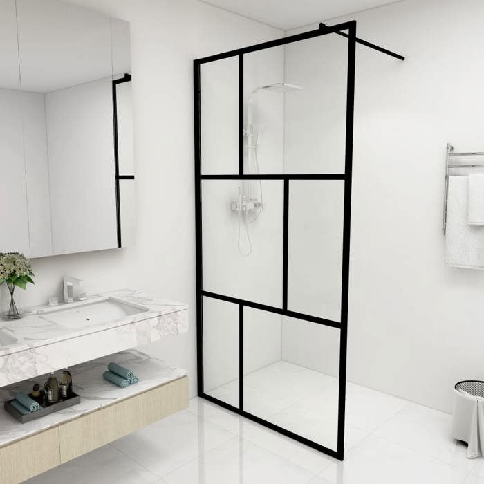 vidaXL Paroi de douche à 'italienne avec verre trempé 100x195 cm