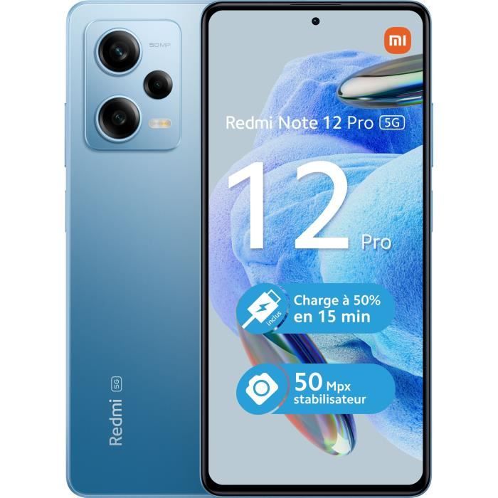 XIAOMI Redmi Note 12 Pro 128Go 5G Bleu - Cdiscount Téléphonie