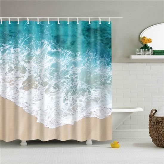 Rideau De Douche Noël – Crèche Avec Anges Et Bergers En Polyester Imperméable, 91 X 183 Cm - 6