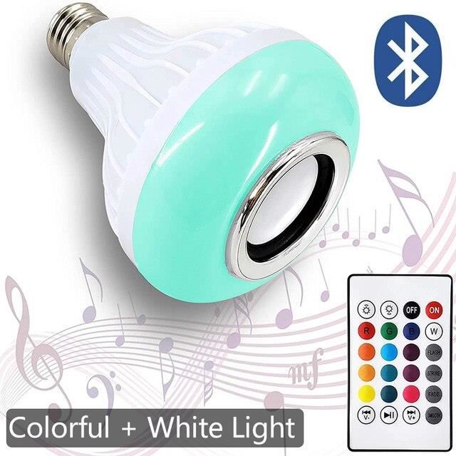 Ampoule Connectée LED E27 Avec Enceinte Bluetooth – Blanc Froid (neuf)