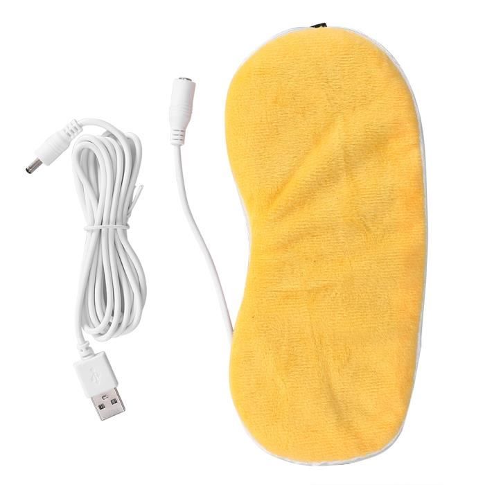 Masque Yeux Chauffant Sans Fil En Soie - Batterie 1500mAh, 4 Températures Et 4 Durées, Lavable - 1