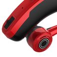Ecouteur Bluetooth Oreillette Bluetooth 5.0, Ecouteurs sans Fil pivotante à 270 ° avec Cas de Charge rouge-1