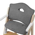 Coussin de chaise évolutif LIONELO Floris - Gris - Pour bébé de 6 mois à 3 ans-1