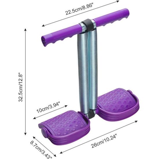 Corde De Tension 4 Tubes Avec Poignées - Pour Abdos, Bras, Jambes, étirements, Fitness à La Maison