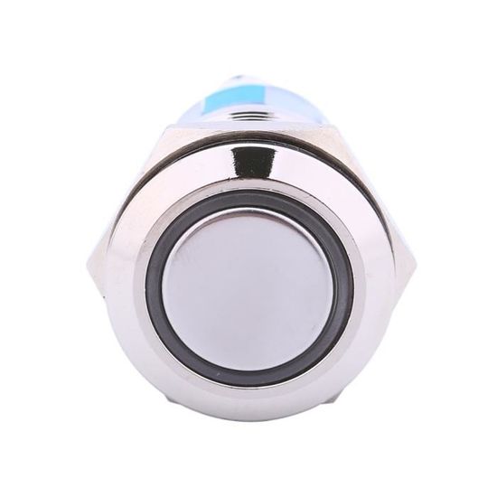 COMMUTATEUR - bouton poussoir étanche 12V Auto Power Angel Eye  Bouton-poussoir en métal Bleu LED Interrupteur à bascule 19mm AP