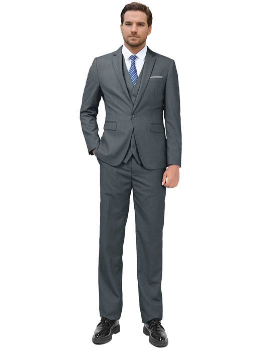 Costume Homme Gris Topman - Veste Et Pantalon - Taille 40R (tour De Poitrine 40, Taille 32) - Neuf Sans étiquettes
