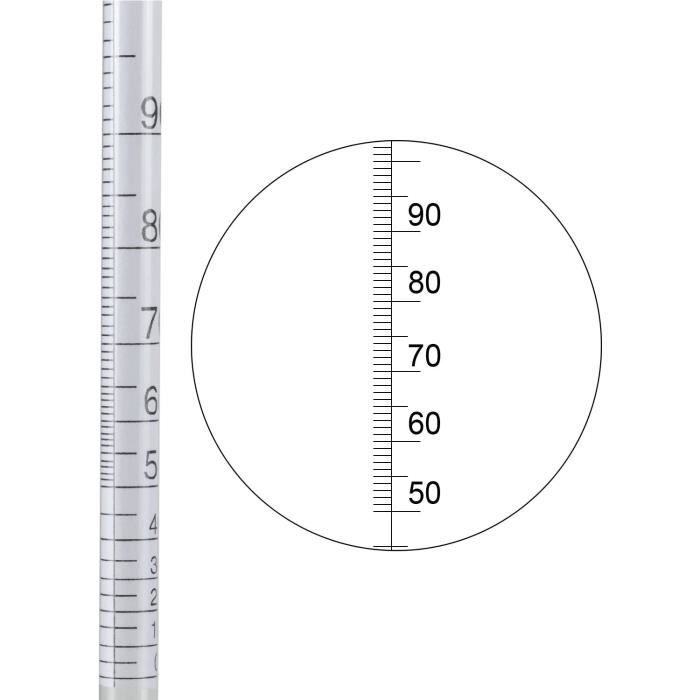 Alcoolmètre thermomètre double graduation pèse alcool 0 à 100% / 10