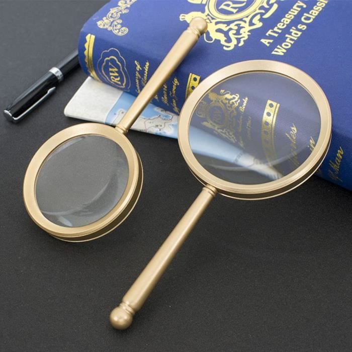 Loupe De Lecture Rechargeable Avec Lumière LED - Grossissement 3,5x, Lentille 12x7,5 Cm, USB-C